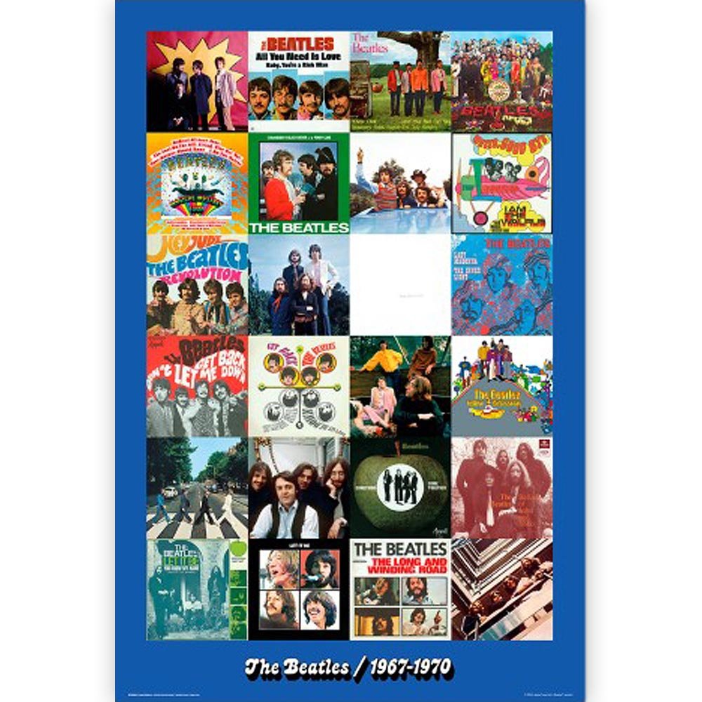 THE BEATLES ビートルズ (結成 65周年 ) - 青盤 1967 - 1970 / ポスター - PGS